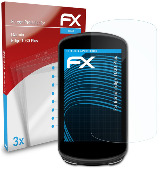 atFoliX 3x Screen Protector for Garmin Edge 1030 Plus clear 
