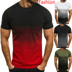 Summer, Outdoor, Slim T-shirt, printed