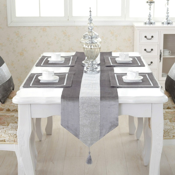 1set Table Runner Placemats, Dining Room Table Runners And Placemats