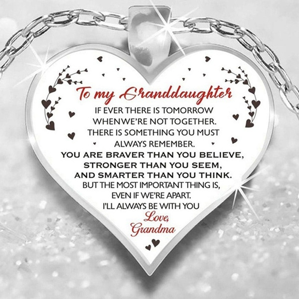 To My Granddaughter From Grandma Heart 