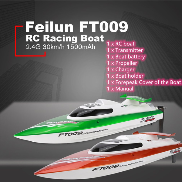 Feilun FT009 2.4G 4CH RC Racing Boat 30km/h Super Speed Electric RC Boat Toy 
