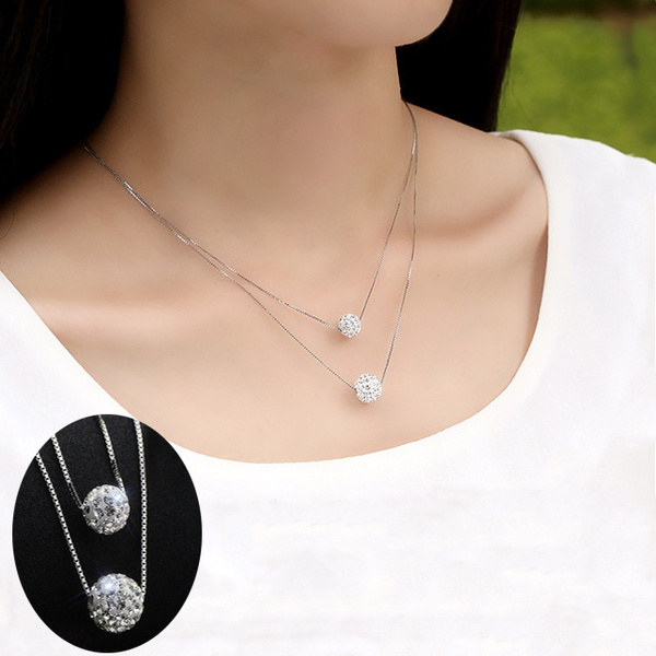 Unusual Gift Moon Star Moonstone Zircon Pendant Necklace Jewelry Accessory  Gift For Women Teen Girls Sterling Silver Necklace | Fashion Necklaces |  Accessories- ByGoods.Com