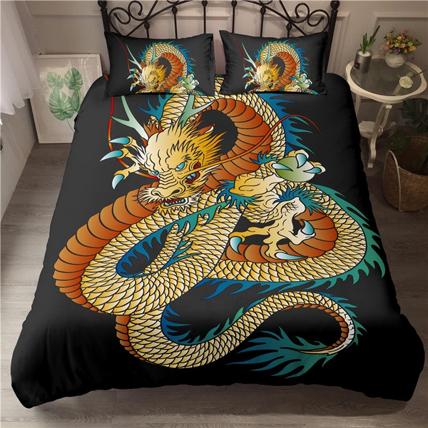 chinese dragon duvet cover