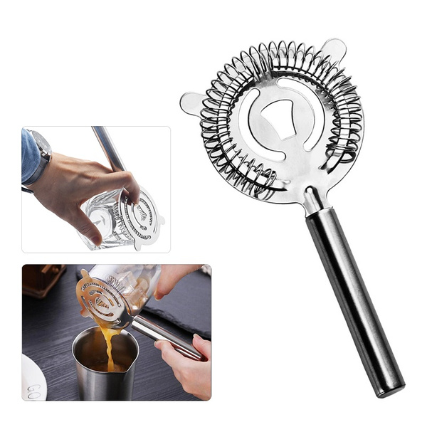 Bartender Strainer Wire Mixed Filter Bar Stainless Steel Cocktail Shaker 