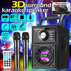 Stereo, Wireless Speakers, Remote, lights