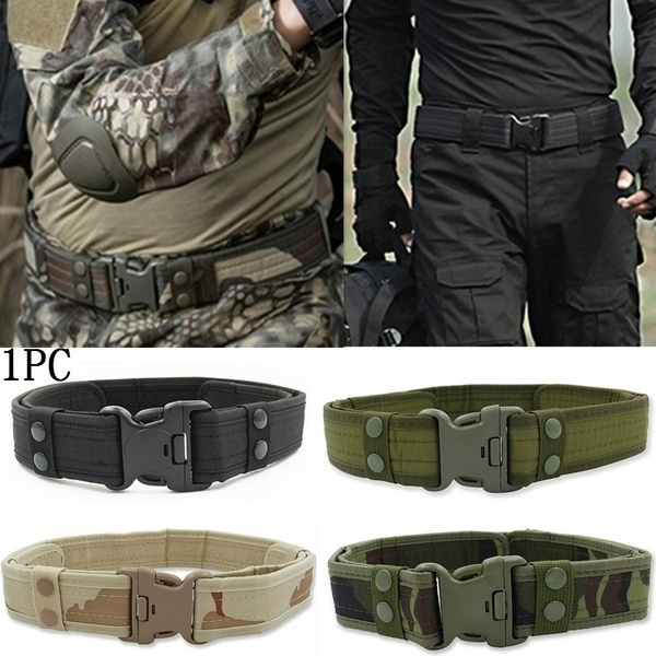 New 5 Colors Camouflage Men's Military Tactical Belt Adjustable Outdoor ...
