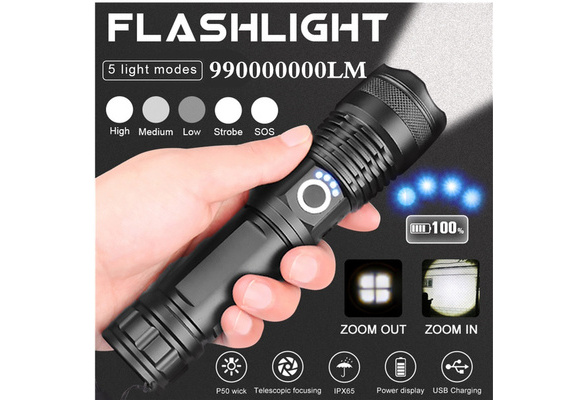6000 lumen xhp50 mächtigsten taschenlampe usb Zoomable-led xhp50 18650 akku Safe 