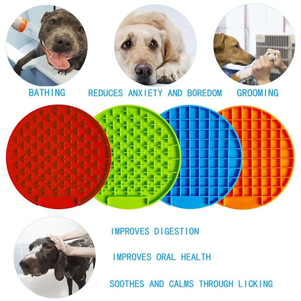 Cat Treats Yogurt XUANMEIKE Dog Lick Mat Cat Food Perfect for Dog Food Pet Boredom Buster Lick Pad Slow Feeders & Anxiety Relief or Peanut Butter
