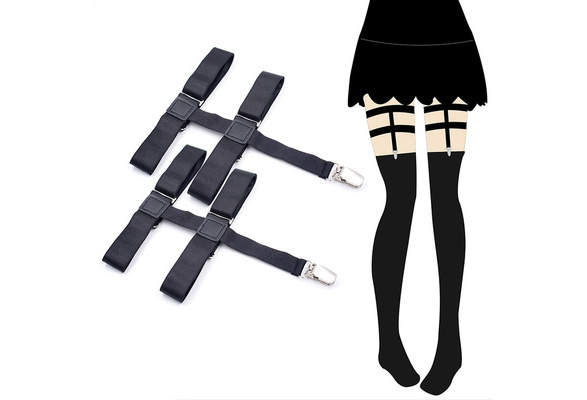 20 Weiß Schwarz Frauen Strumpfband Gurte Griffe Strümpfe Hosenträger Clip 20 Weiß Schwarz Frauen Strumpfband Gurte Griffe Strümpfe Hosenträger Clip