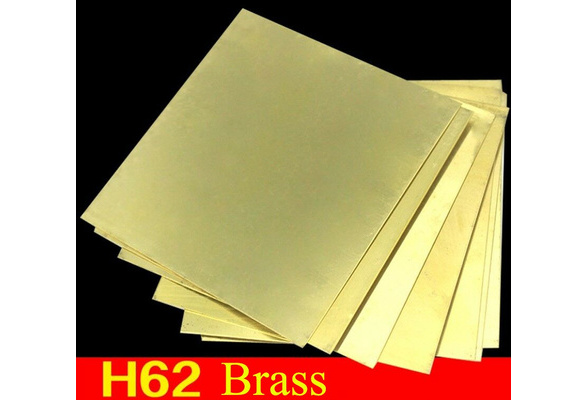 H62 1pcs Brass Metal Sheet Plate 1mm x 100mm x 100mm Brass 