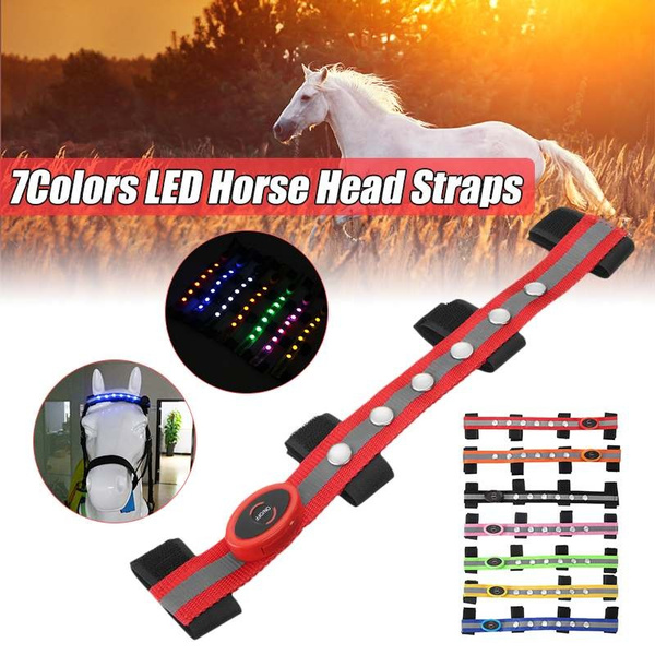 Long LED Horse Riding Head Decoration Luminous Tubes Horses Riding