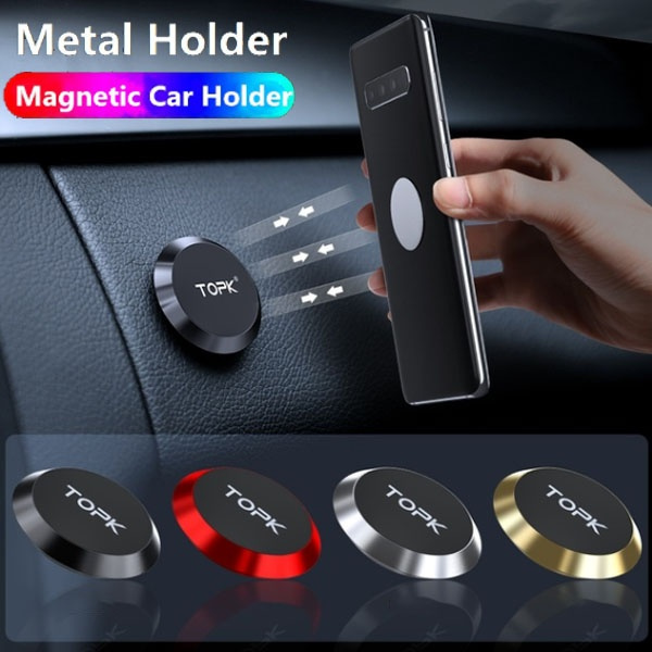 360 Magnetic Car Phone Holder Stand In Car For Iphone 7 Xr X Xiaomi Magnet Mount Cell Mobile Phone Wall Nightstand Support Gps Wish