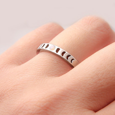 Jewelry, Sterling Silver Ring, moonstoneband, moonphasering