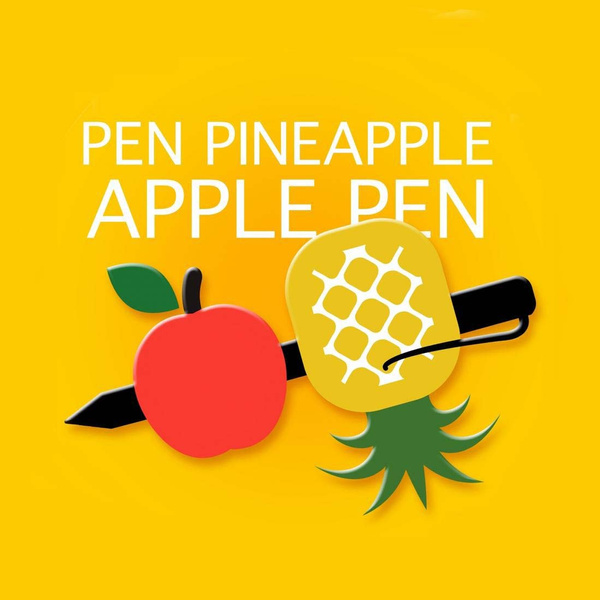 New Tin Sign Pen Pineapple Apple Pen Funny Pineapple Sign Home Garage ...