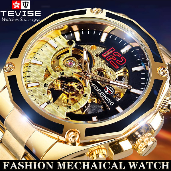Forsining Business Watch Men Automatic Mechanical Watch Stainless Steel  Cutout Luxury Sports Watches Wholesale with Gift Box | Wish