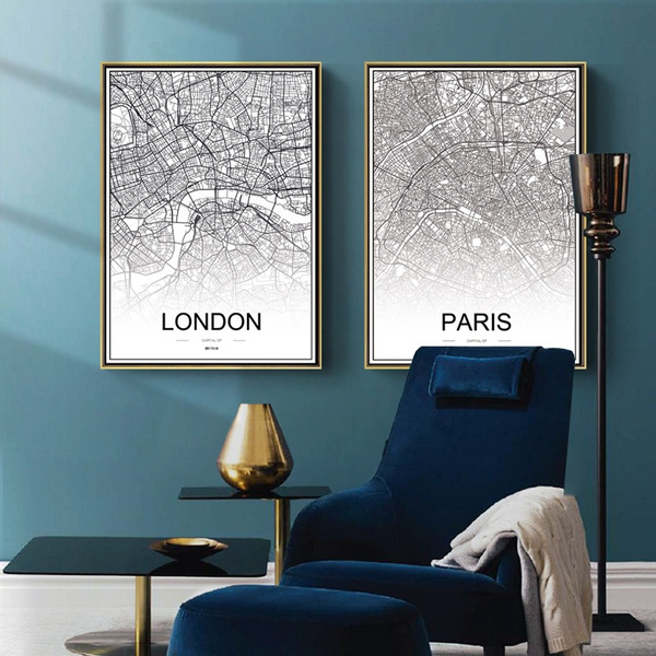 Assimilatie G Betrouwbaar 120 Modern Cities Map Modern Creative 50x70 Cm Posters Picture Wall Art  Picture Modern Home Decor Living Room or Bedroom Canvas Print Painting DIY  Murals House Decoration Posters Design Without Frames | Wish