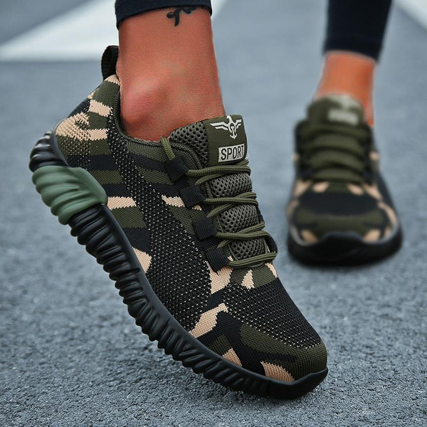 Camouflage Running Shoes Men/women Breathable Mesh Sneakers Sport ...