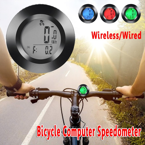 Cycling LCD Bicycle Computer Odometer Waterproof Backlight Bike Cycle Speedomet 