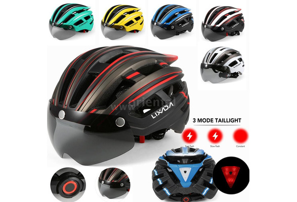 Lixada Mountain Bike Helmet Motorcycling Helmet with Back Light