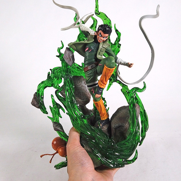 Naruto Eight Inner Gates Guy PVC Figure Statue with LED Light 35cm