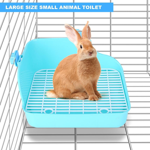 NEW Shape Pet Toilet Small Animal Toilet For Rabbit Chinchilla Guinea ...