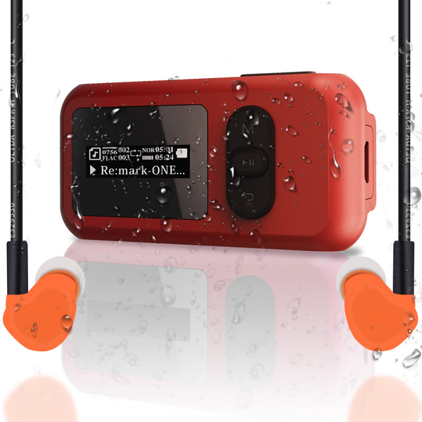 8GB Waterproof MP3 Player IPX8 Bluetooth 4.2 Music Player with 360