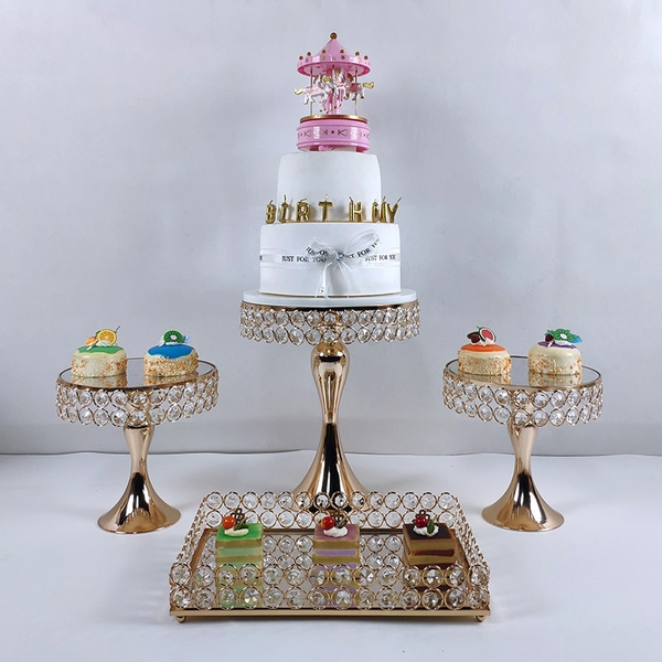 DIY MIRROR CRYSTAL GLAM CAKE STAND DIY WEDDING CAKE STAND Decor Ideas DIY  Decorating Ideas  YouTube