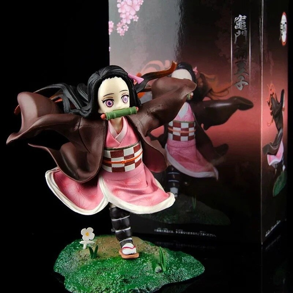 Kimetsu No Yaiba Nezuko Running Pvc Action Figure Model Toy 130mm Demon Slayer Nezuko Anime Figurine Cute Toys Wish