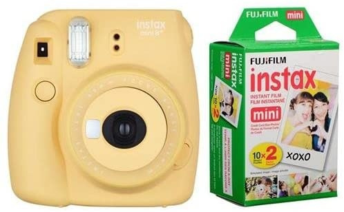 Fujifilm Instax Mini 8+ Instant Film Camera (Honey) Bundle with