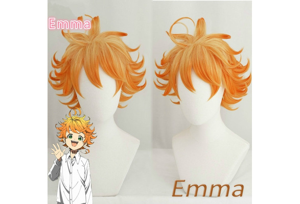 Anime The Promised Neverland Emma Yellow Cosplay Wigs