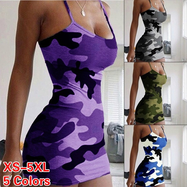 Camouflage store mini dress