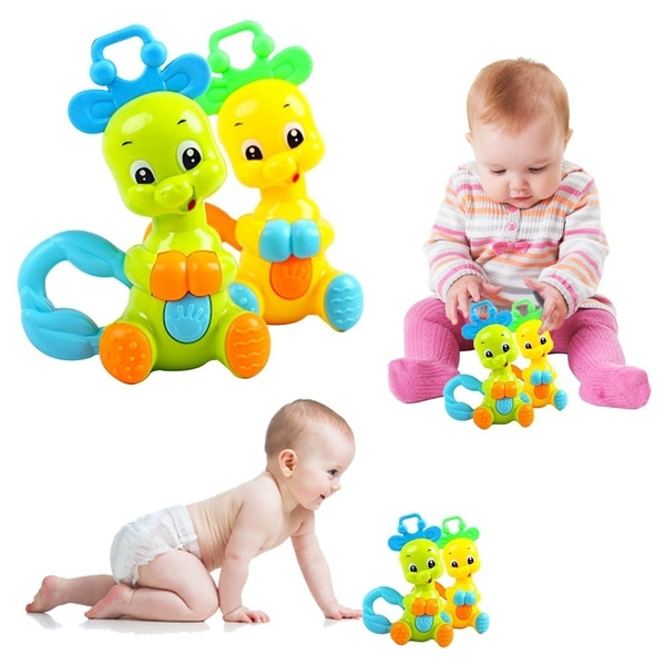 Bell Rattles Toy Cute Color Random Musical Educational Toy Infant Children Baby 