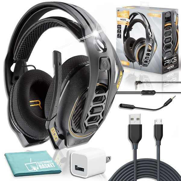 Plantronics RIG 400 PRO Gaming Headset Charger Bundle