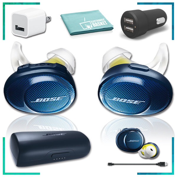 Bose SoundSport Free Wireless In-Ear Headphones (Navy/Citron