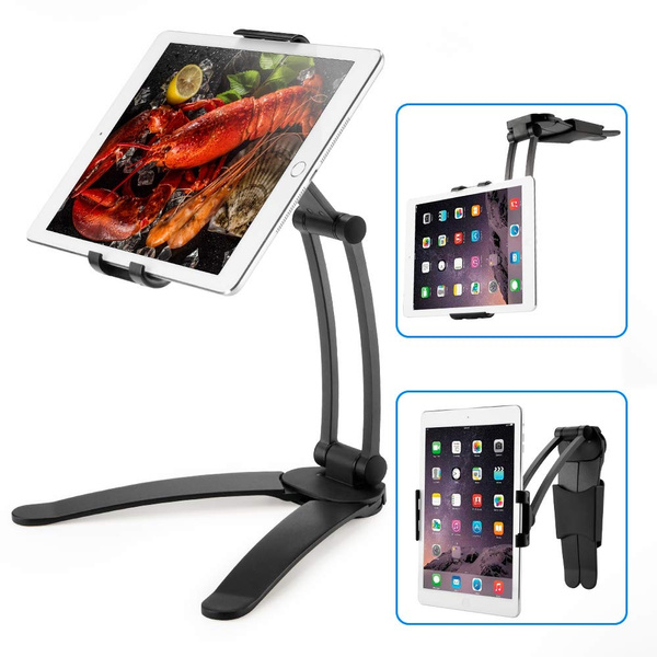 Tablet Stand Wall Mount Rotating Portable Monitor Wall Desk Metal Stand ...