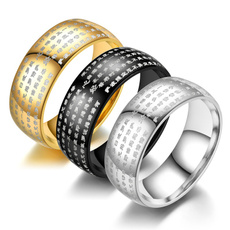 Steel, Heart, wedding ring, 925 silver rings