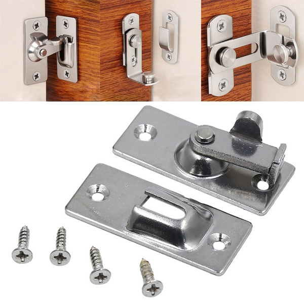 Sliding Door Bathroom Door Right Angle Lock 90 Degree Room Door Buckle ...