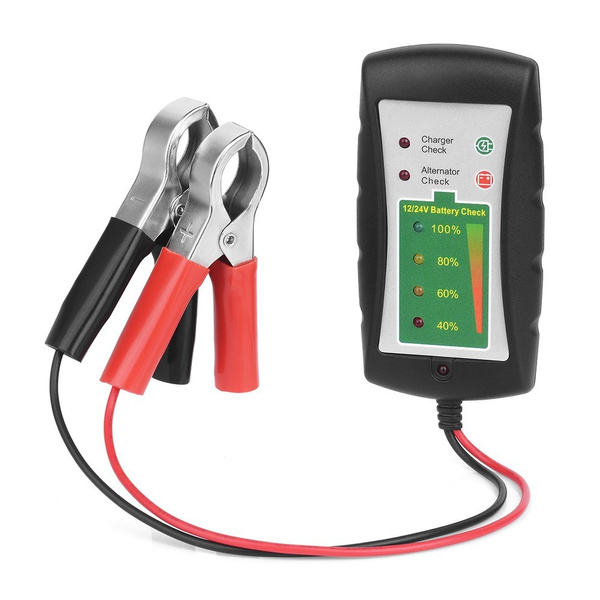 Check Battery Condition & Alternator Charging for Car Motorcycle LED Alternator Diagnostic Tester KKmoon 12V/24V DC Car Battery Clip Tester 