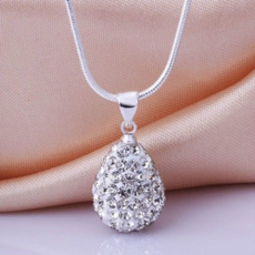 Sterling, Waterdrop, Jewelry, Fashion necklaces