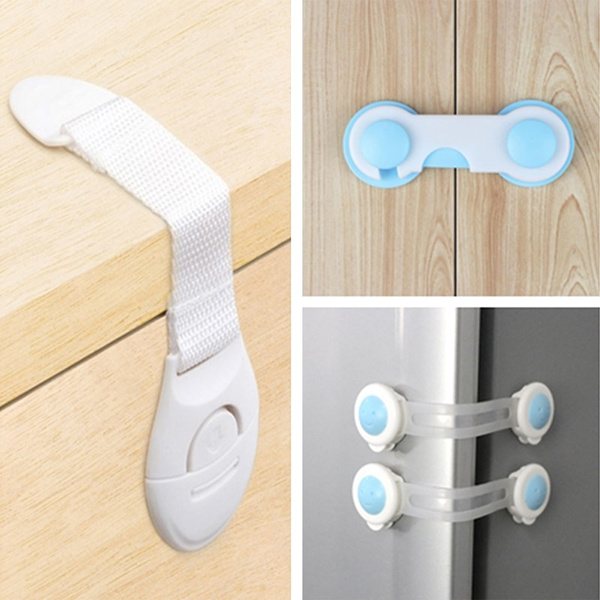 5Pcs Baby Kids Safety Lock Protector Kitchen Cabinet Door Drawer Cupboards1 