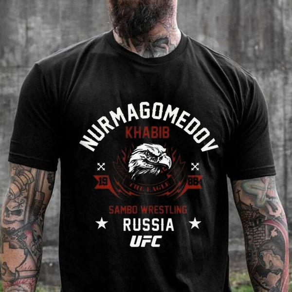 Khabib Knows T Shirt The Eagle Nurmagomedov Russian Mixed Martial Arts Gift N...