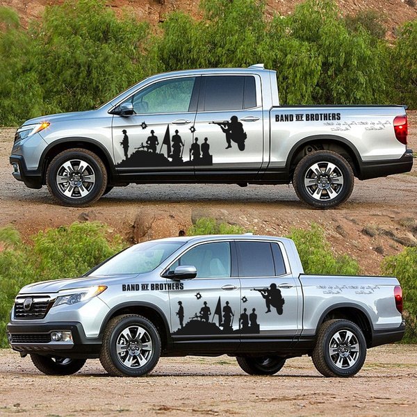 Both Sides Personality Warrior Symmetric Full Body Car Stickers Styling