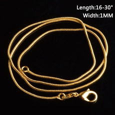 Chain Necklace, Fashion, Chain, gold