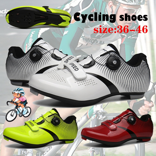 Men Bicycle Shoes Non-slip Self-locking Cycling Shoes Mirror Superfiber 