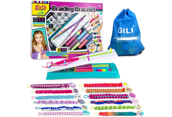 Gili Friendship Bracelet Making Kit, Best Arts and Crafts Toy for Girls  Birthday Gifts Ages 6yr-12yr, Charm Bracelet Making String Sets for 7, 8, 9,  10, 11 Year Old Kids Travel Activities