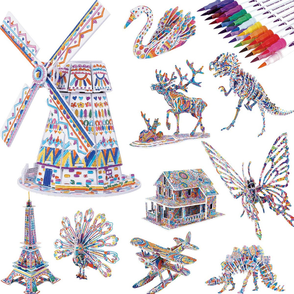 3D Puzzles for Kids Ages 8-10 - Notre Dame de Paris Gifts for 10 Year Old  Girl Boy - Art STEM Projects for Kids Ages 8-12 - Classroom Desk  Decorations, 128 Pieces - Yahoo Shopping