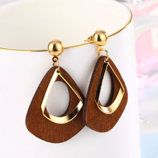 simpleearring, Wooden, Simple, Jewelry