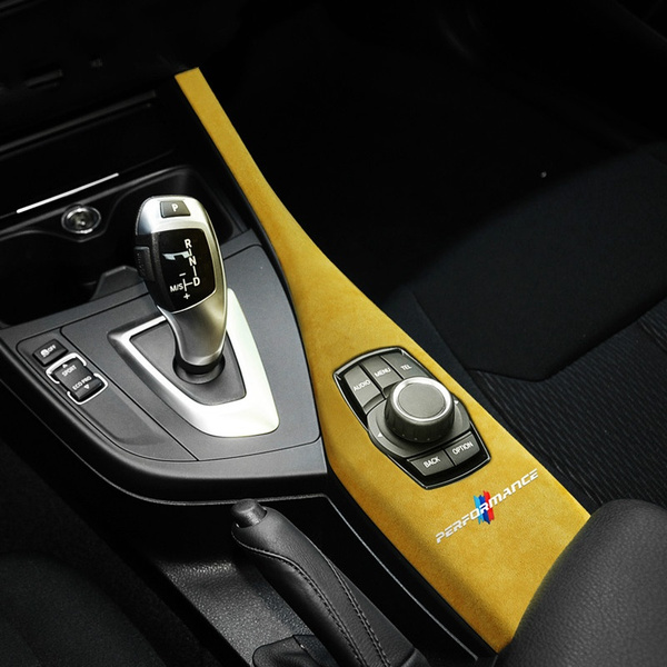 Alcantara Wrap Car Multimedia Button Panel ABS Cover Trim M Performance  Interior Decoration for BMW F21 2012-2019 1 Series Car Accessories