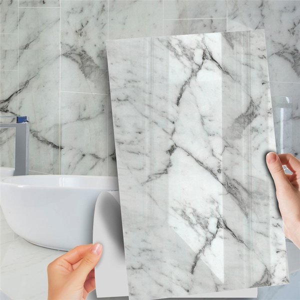 1 4pcs Marbling Pattern Pvc Tile Stickers Waterproof Wallpaper Kitchen Bathroom Wall Decal 30x60cm Wish - Waterproof Wallpaper For Bathroom Walls 1 4pcs Marbling Pattern Pvc Tile Stickers Waterproof Wallpaper Kitchen Bathroom Wall Decal 30x60cm Wish - Waterproof Wallpaper For Bathroom Walls