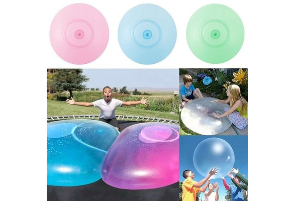 Super Soft Wubble Bubble Ball Firm Ball Stretch Sports Kids Play Toy Transparent 